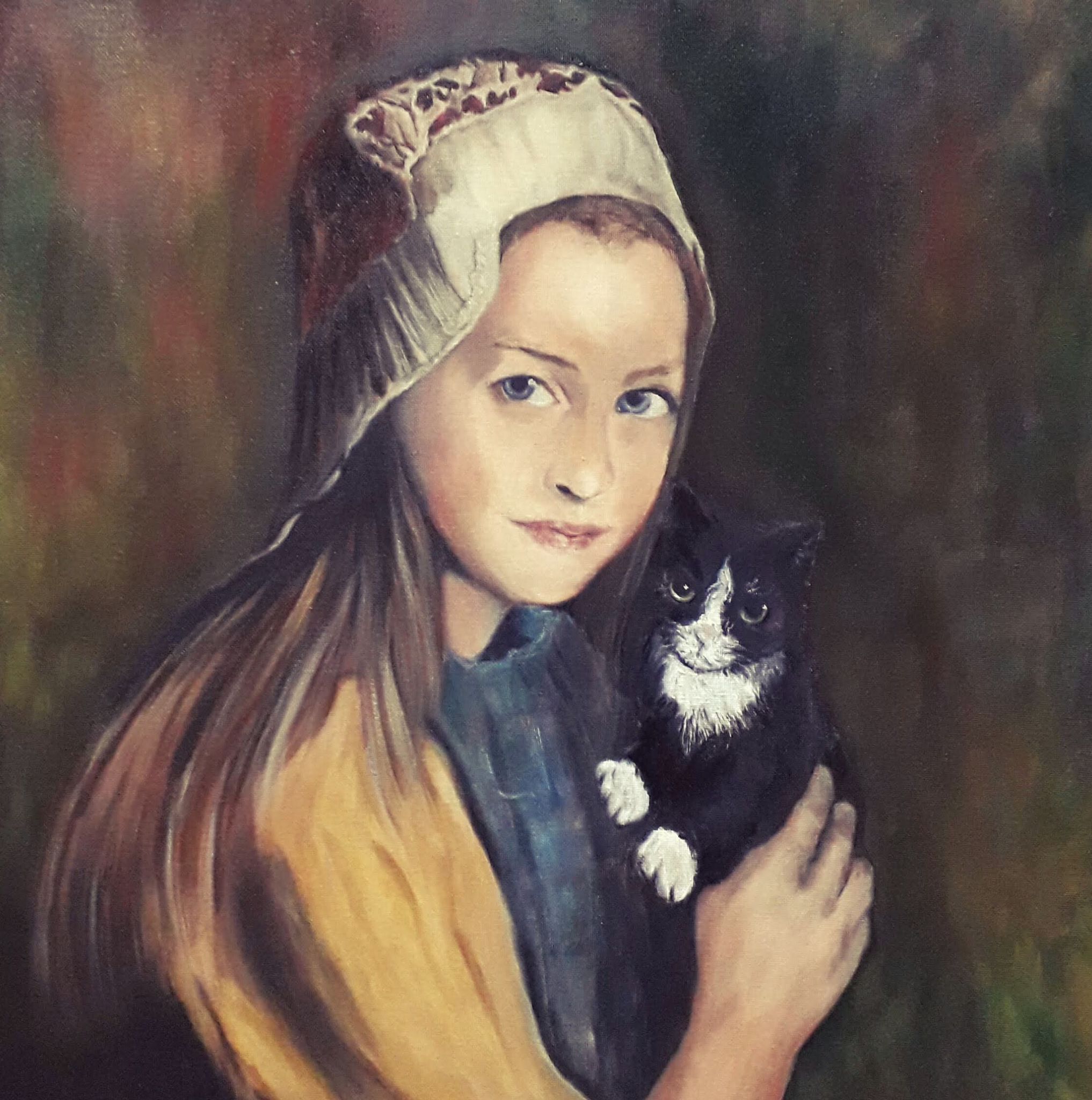 Vrouw met kat